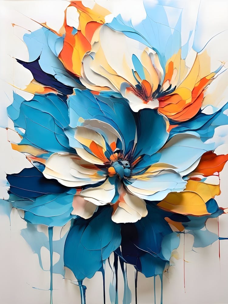Abstract Flower Painting 16