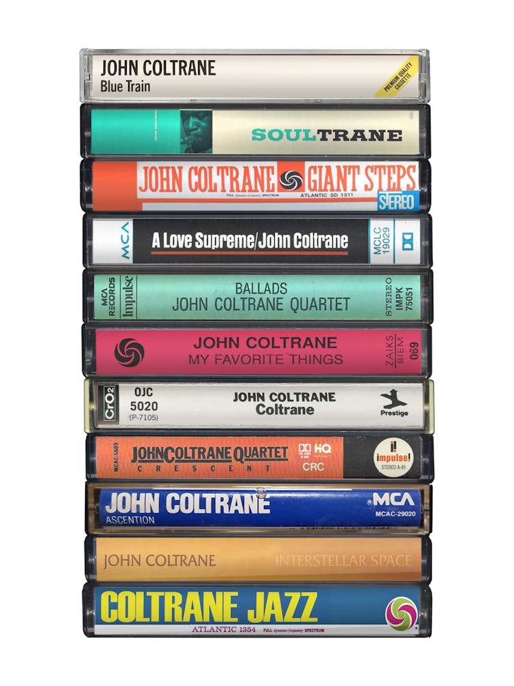 John Coltrane Albums - Cassette Print Music Poster