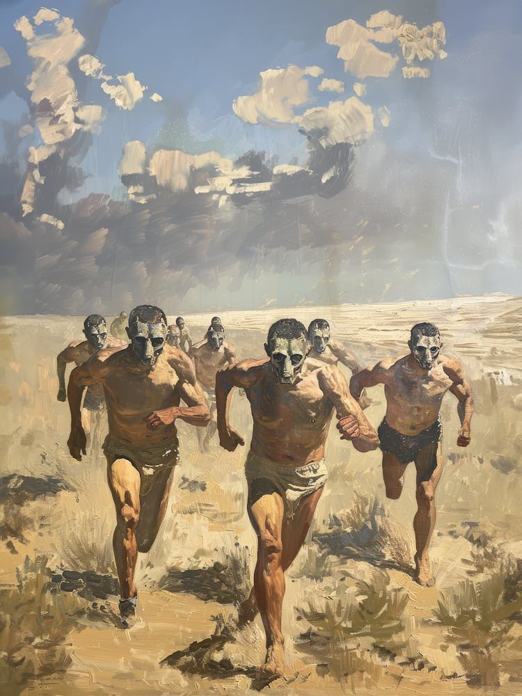 Men Running Desert 1 Fy V