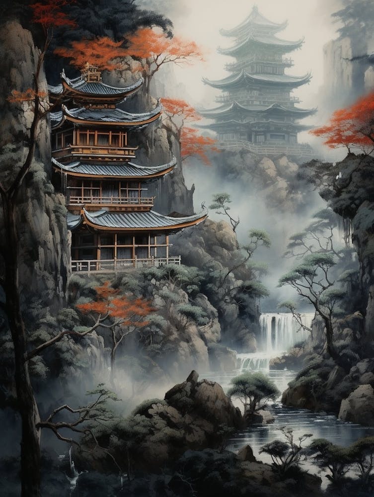Historical Castles And Temples Japanese Style 2