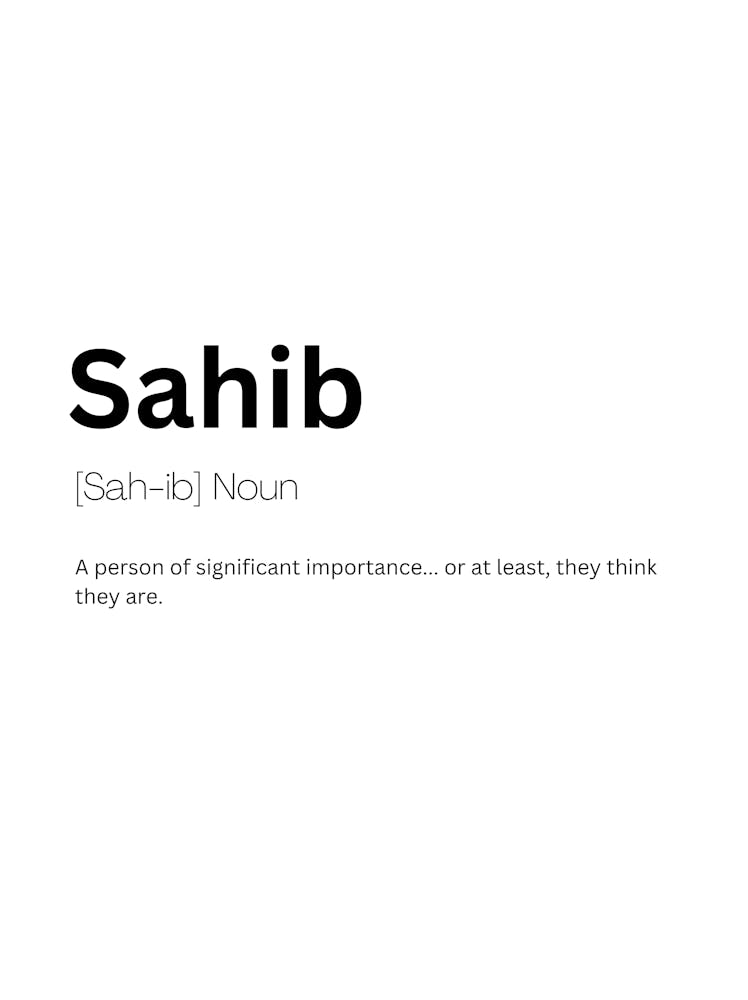 Sahib Definition Meaning
