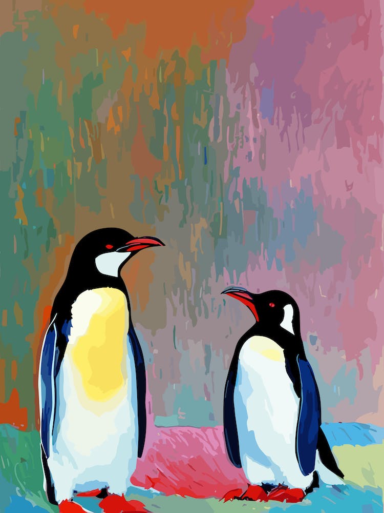 Kaiserpinguin II Matisse Inspiriert