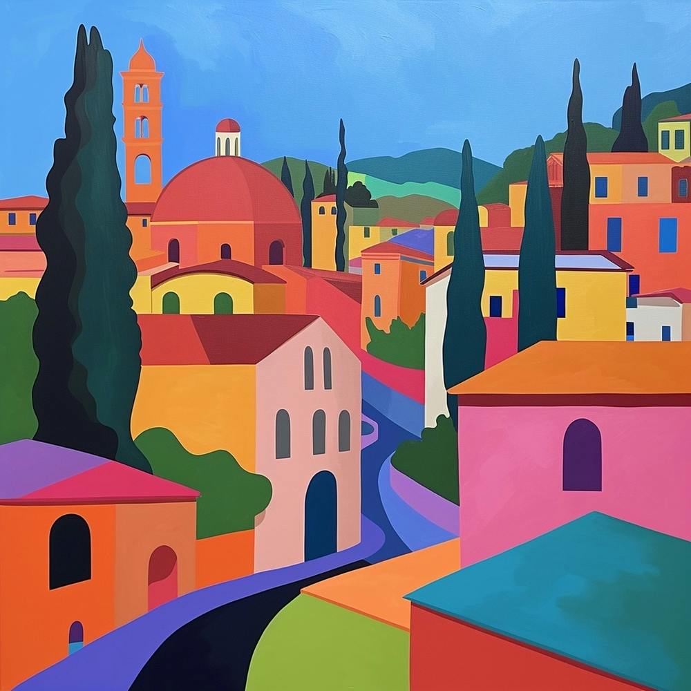 Abstract Travel Collection Florence Italy 7