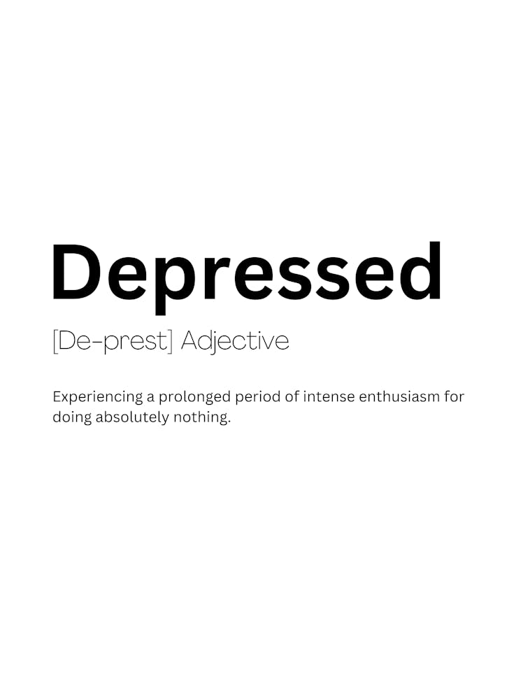 Depressed Definition Meaning