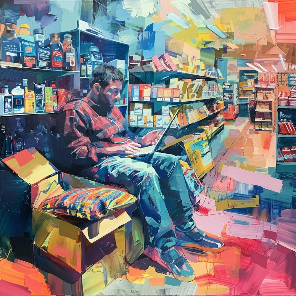 Man In A Store