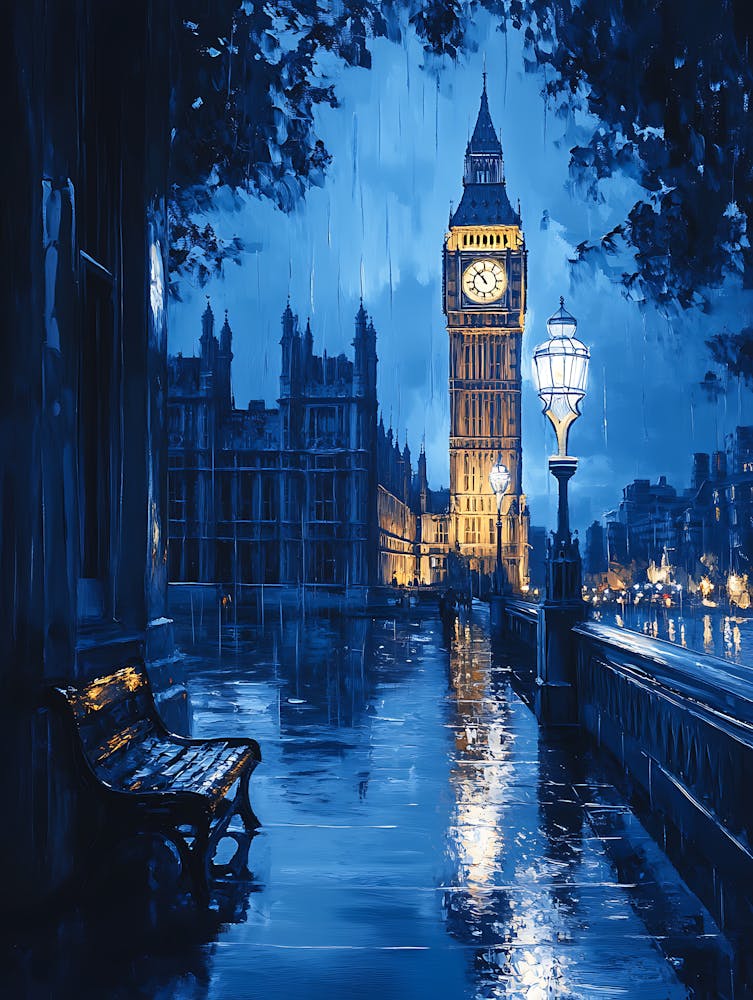 Fantastische Regennacht in London 10