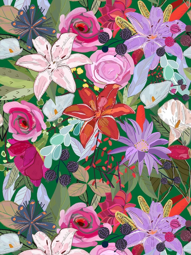 Lily Colorful Flowers