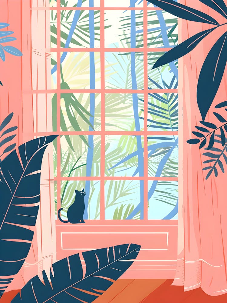 Cat In The Window 1