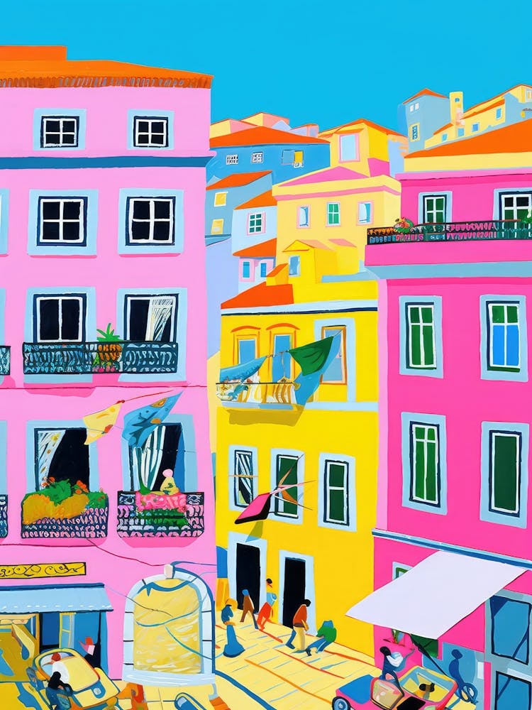 Lisbon, Portugal Colourful View 5