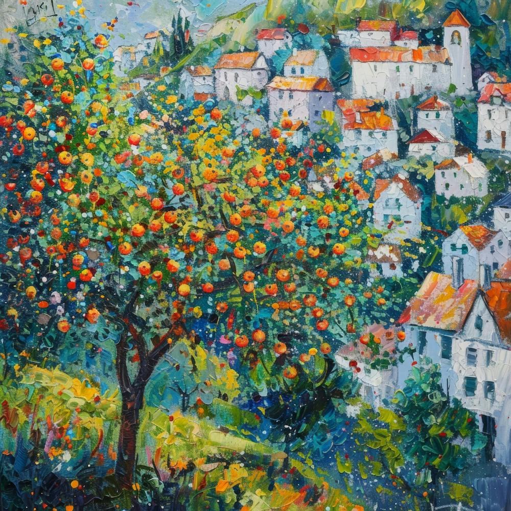 Olive Tree In The Village