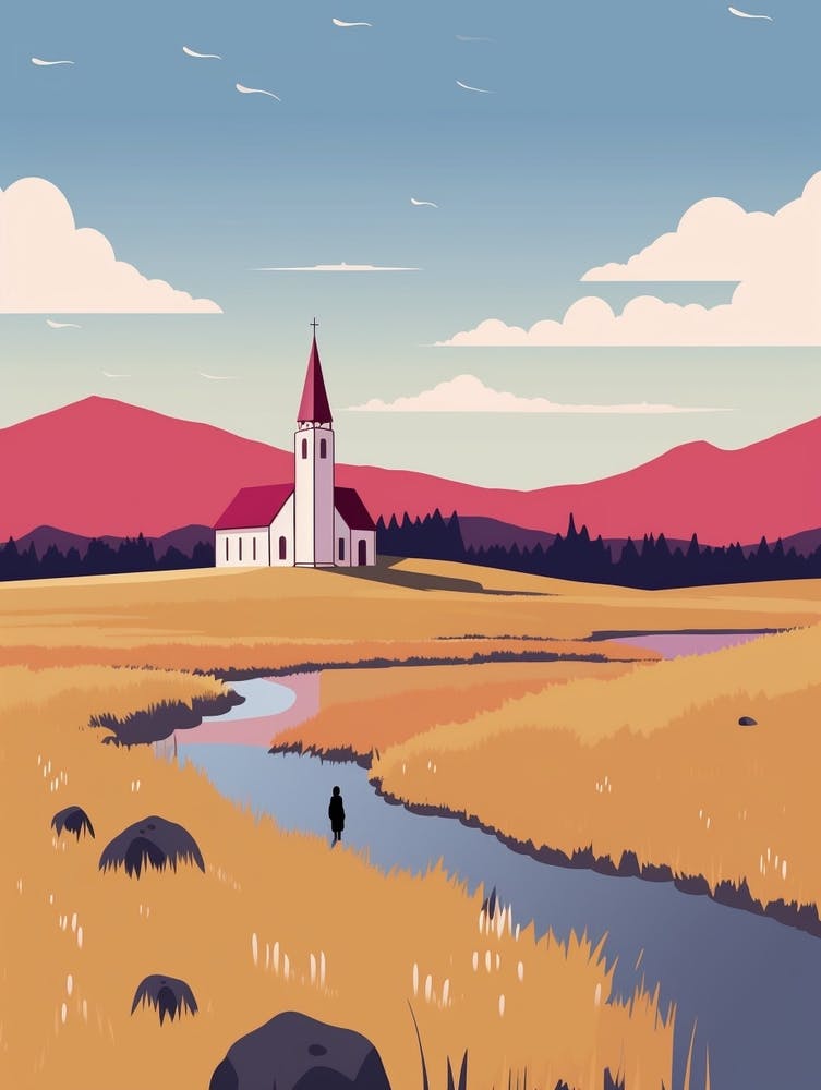 Iceland 1 Travel Illustration