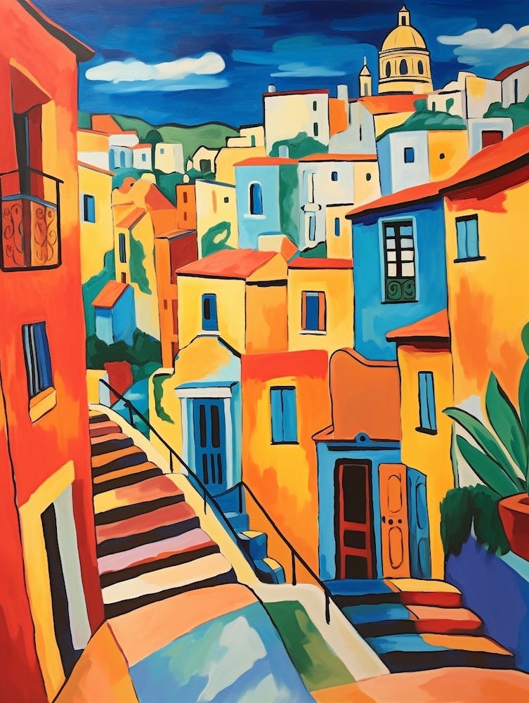 Valletta Malta 1 Fauvist Painting
