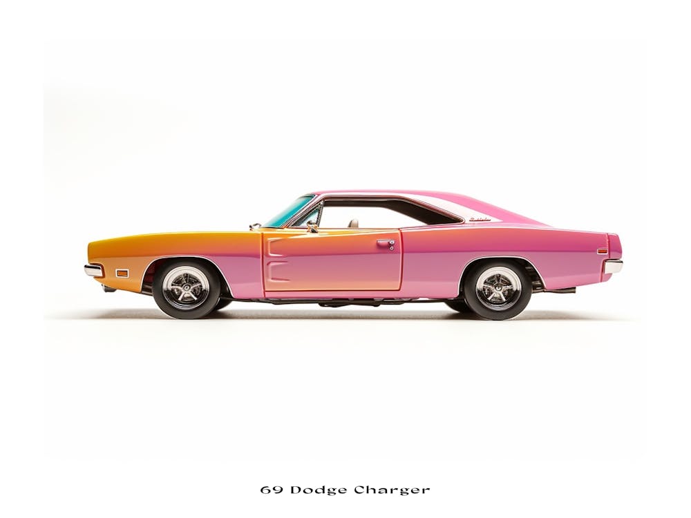 Toy Car 69 Dodge Charger Poster