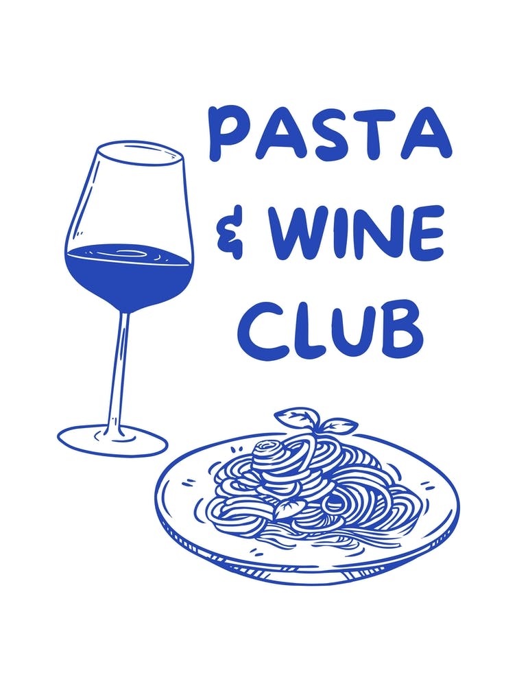 Blue Pasta And Wine Club