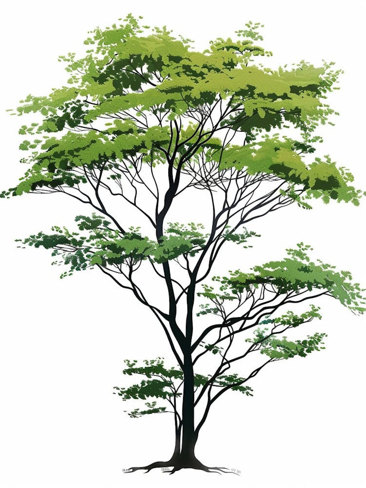 Hemlock Tree Pixel Illustration 1