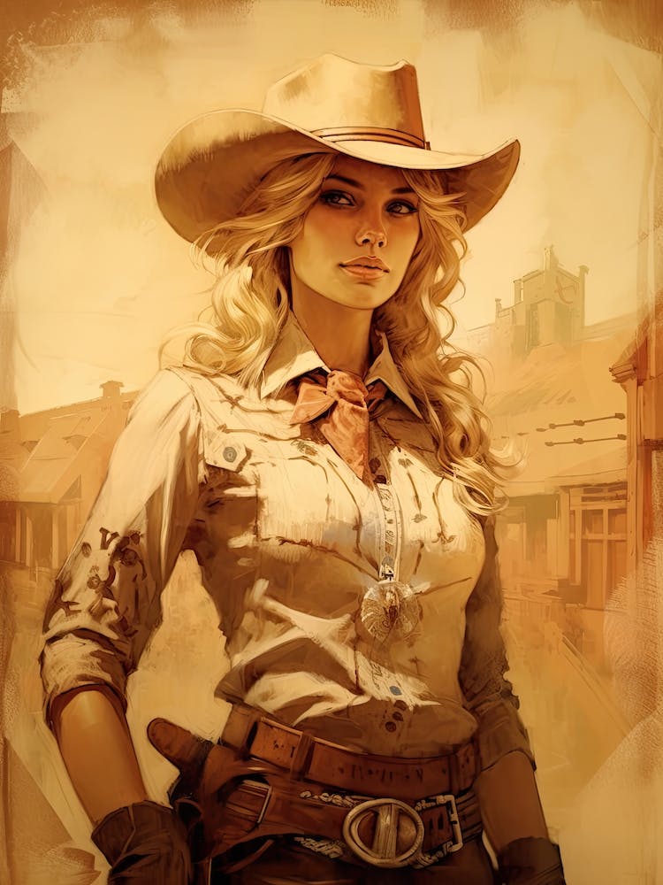 Vintage Style Cowgirl 2