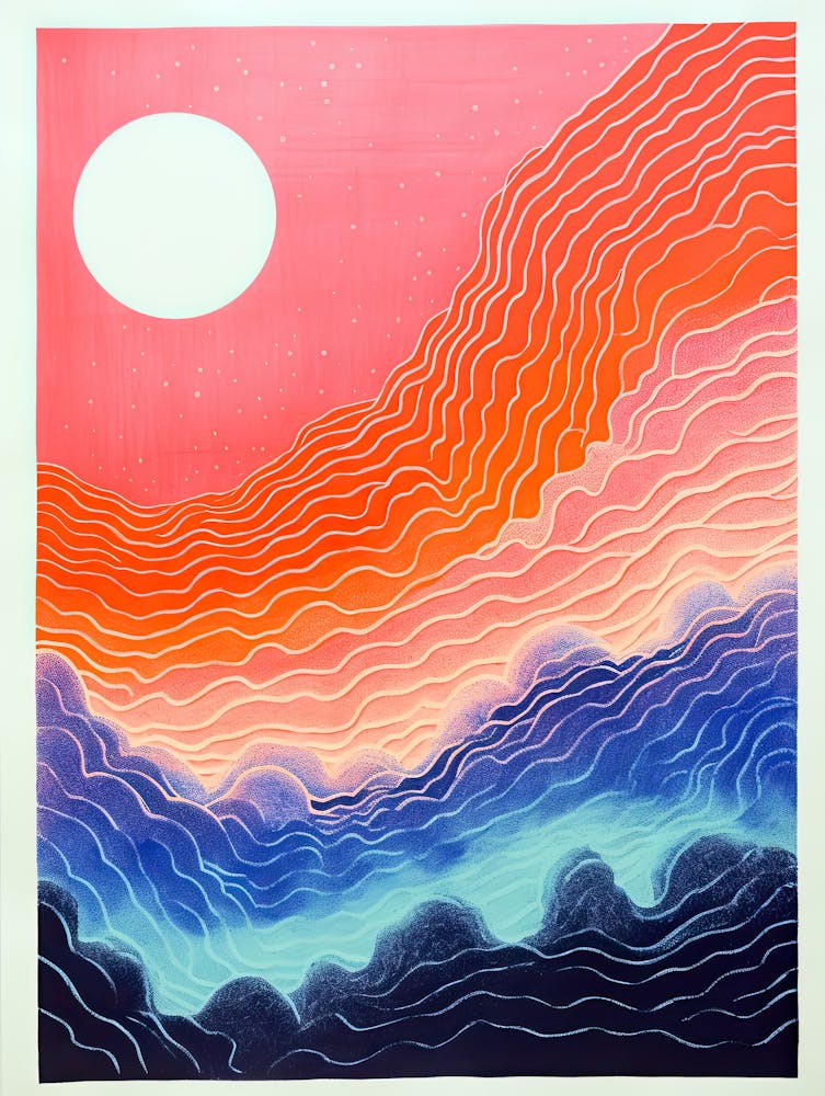 Crystalline Veins Futuristic Biomorphic Art