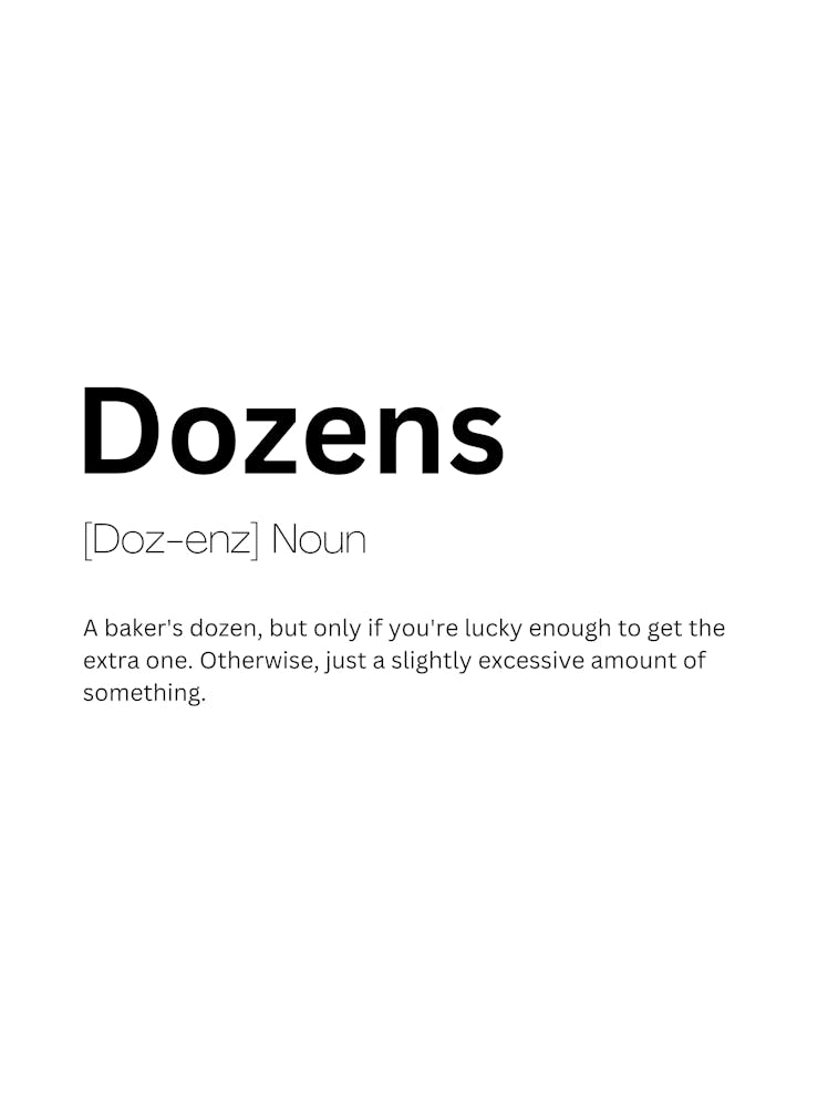 Dozens Definition Meaning