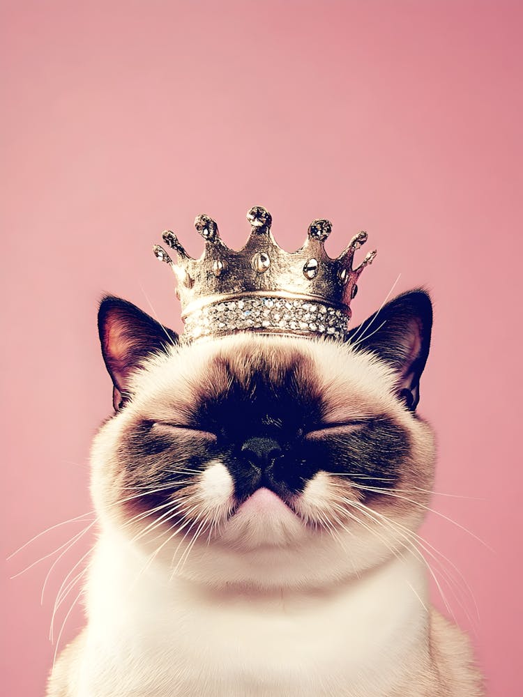 Grumpy Cat In A Crown