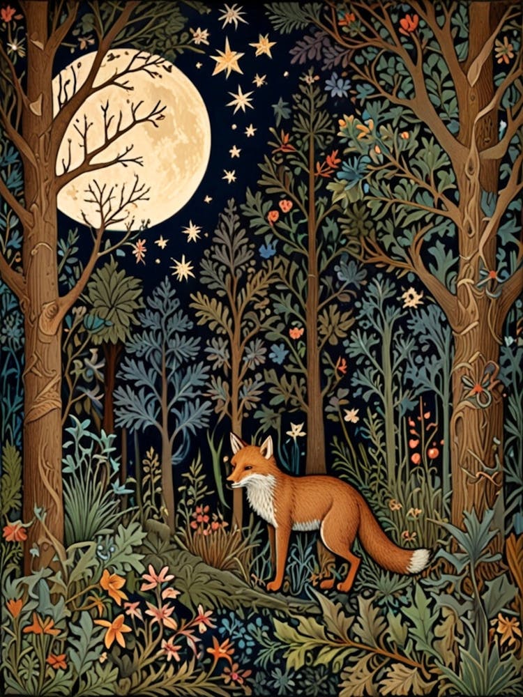William Morris Fox In The Forest 1