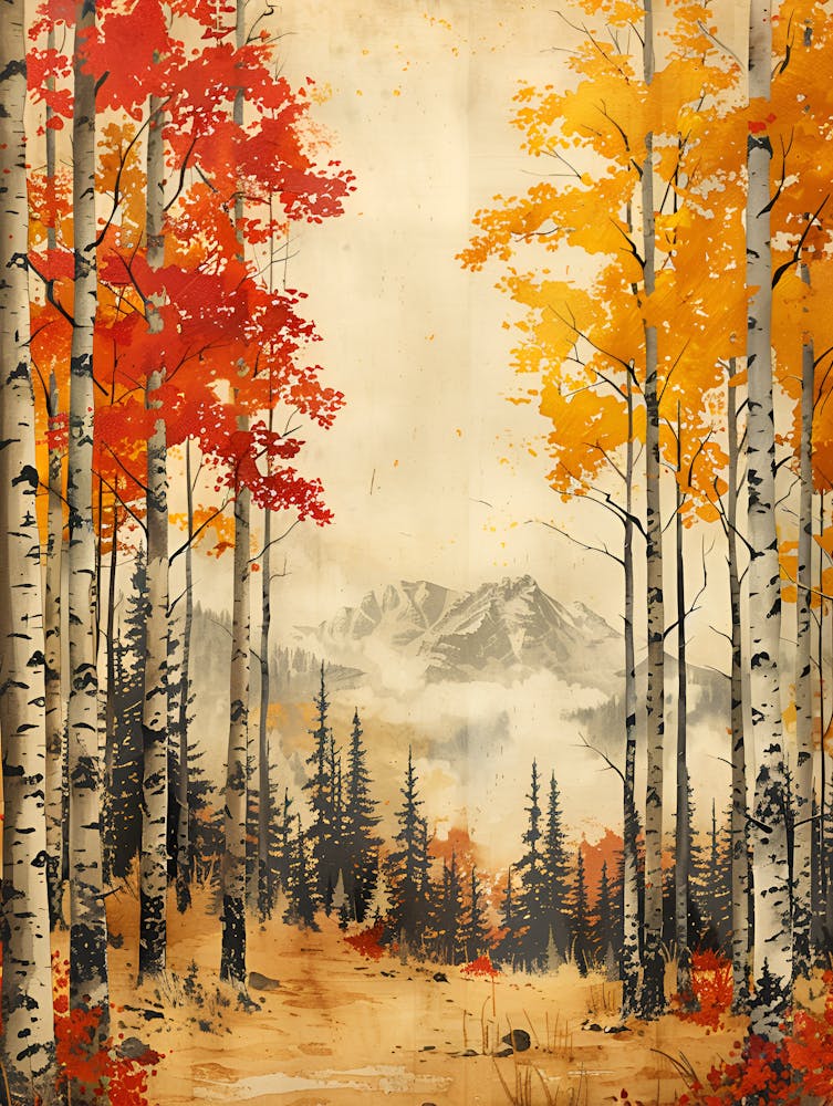 Peupliers trembles en automne