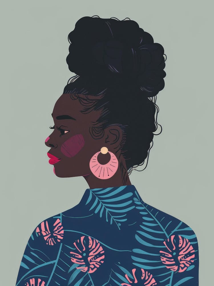 Illustration Of A Black Woman