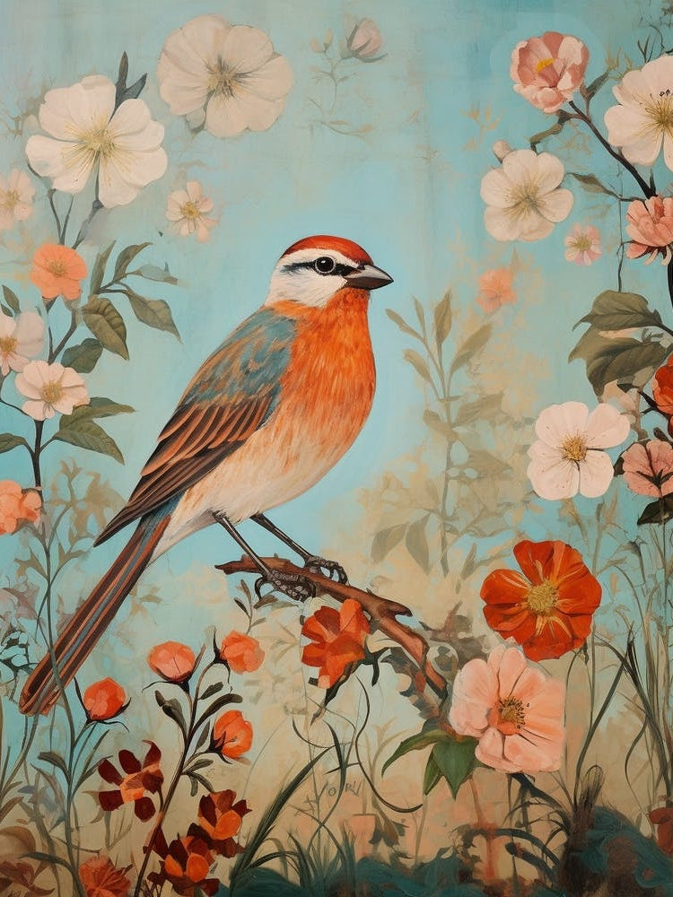 House Sparrow 2 Detailed Bird Painting