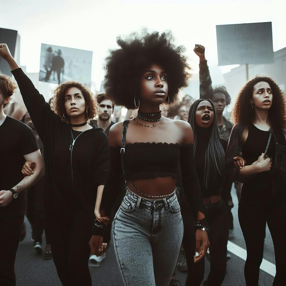 Black Women Protesting