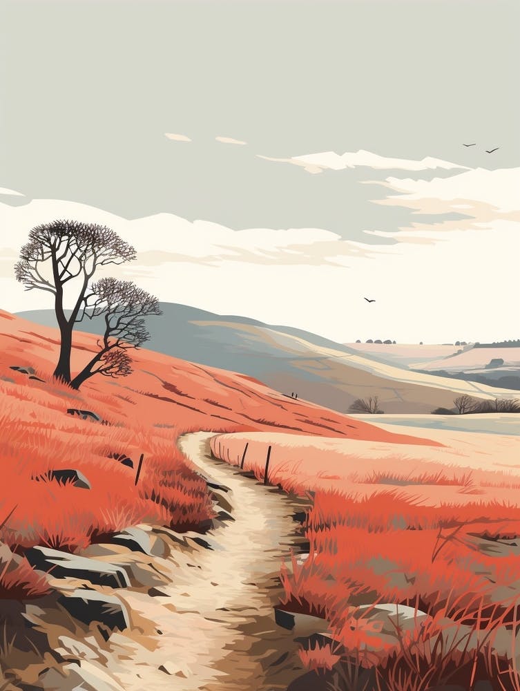 The South Tyne Trail England 3 Hiking Trail Landscape