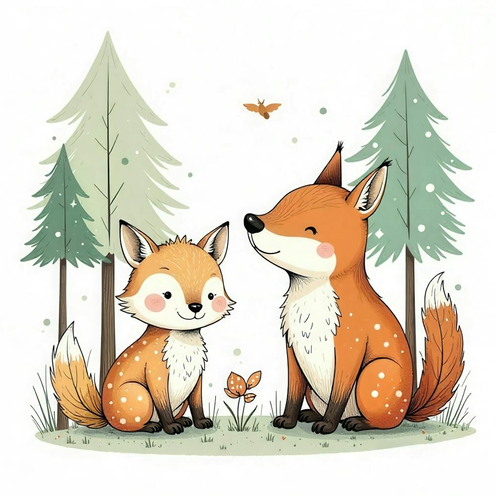 Foxes In The Forest 1