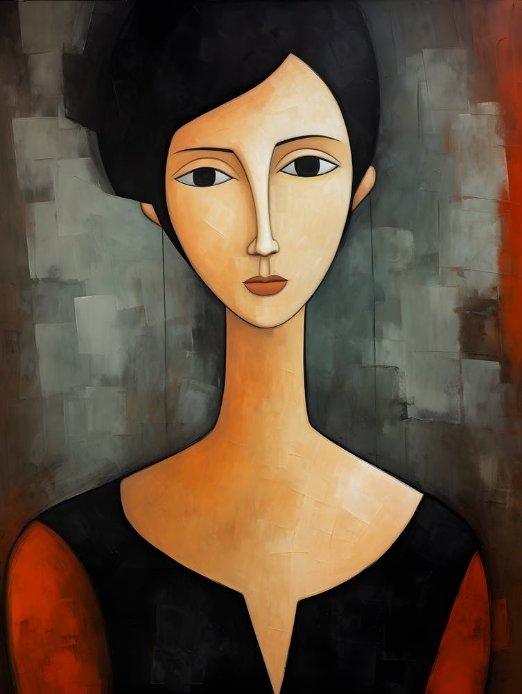 Contemporary art of woman's portrait 2