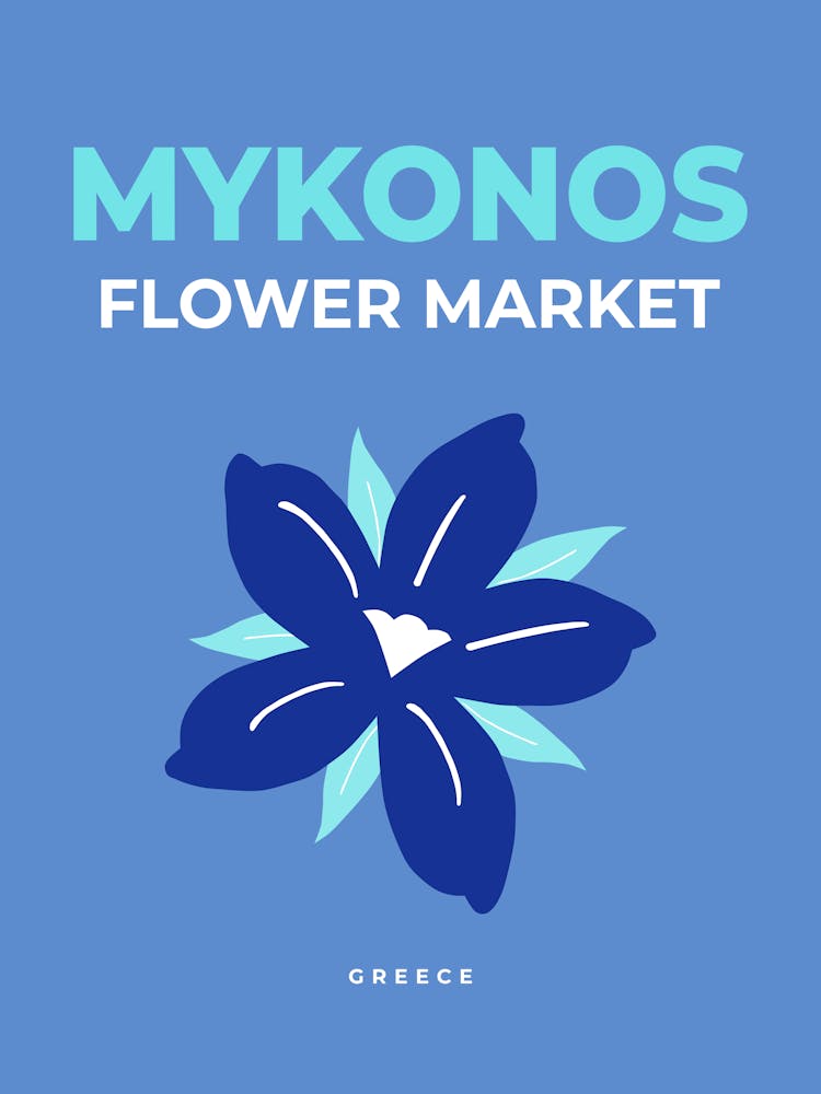 Flower Market Mykonos Greece