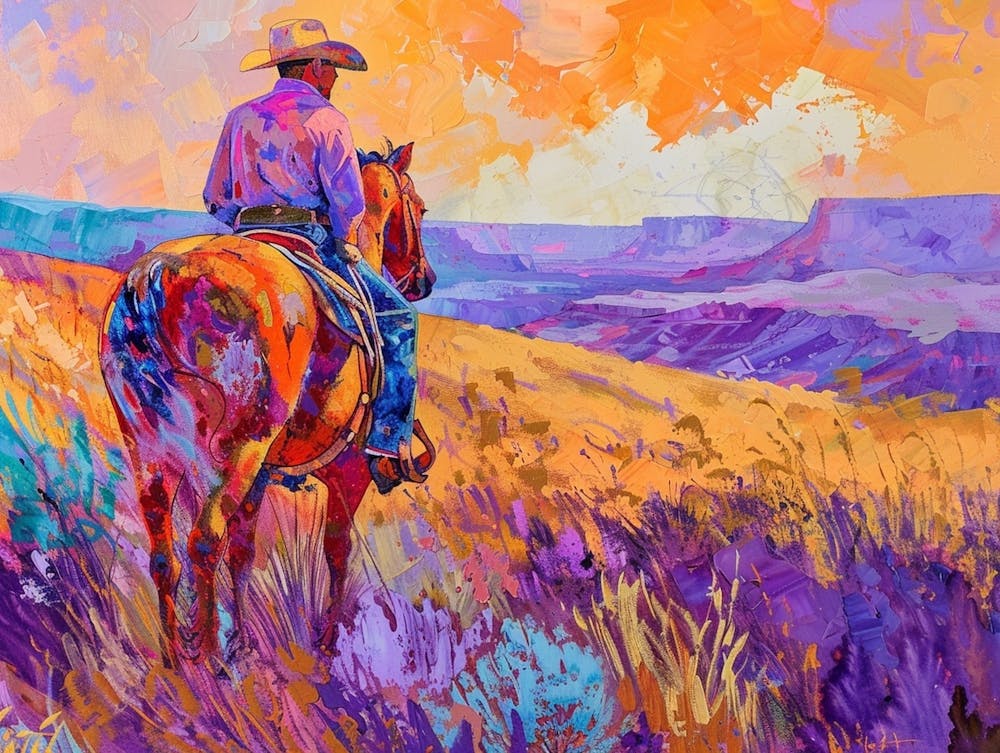 Cowboy Painting Nevada 1