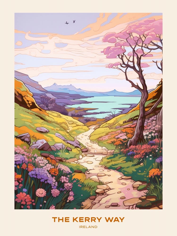 The Kerry Way Ireland Hike Poster