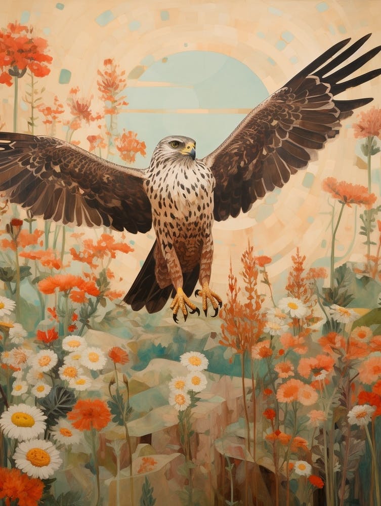 Osprey 2 Detailed Bird Painting