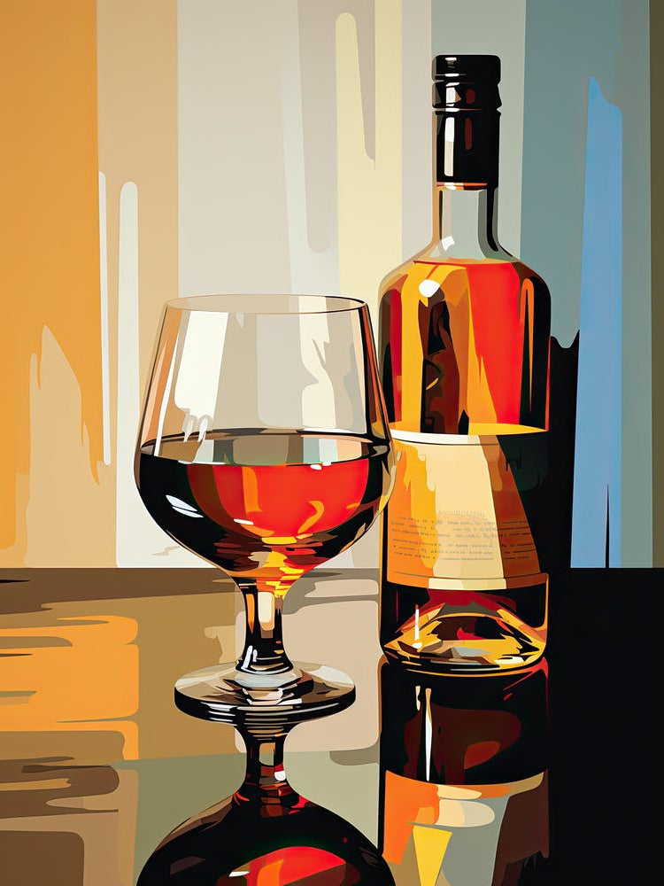 Glass Of Whiskey, Mid century 3