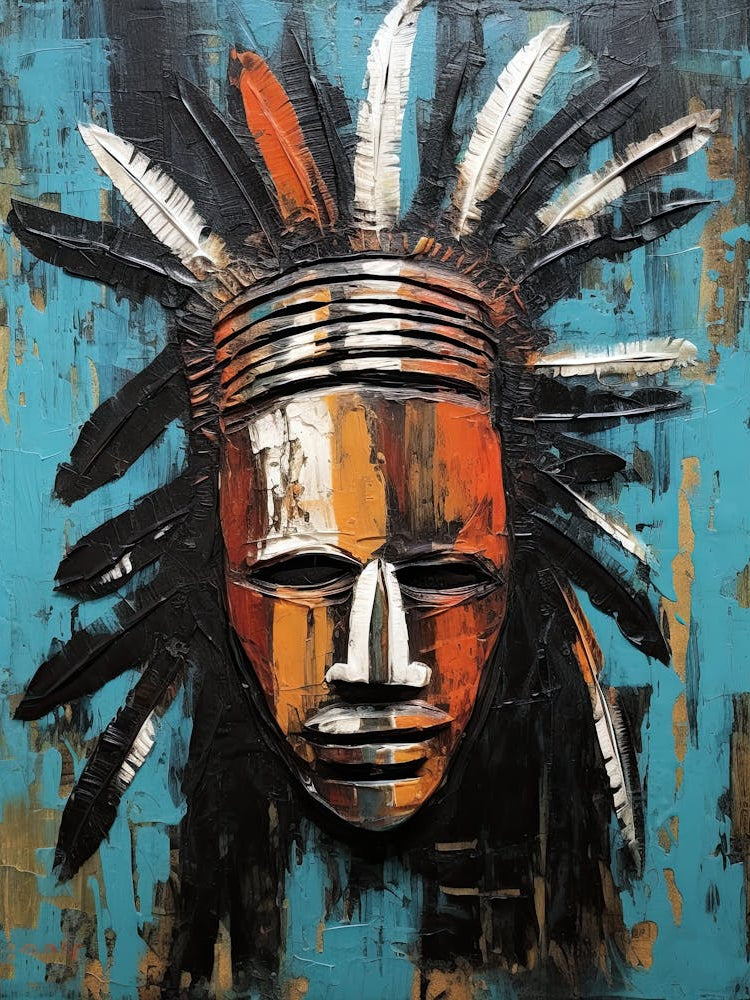 Iroquois Impressions in Masks - Native Americans Series