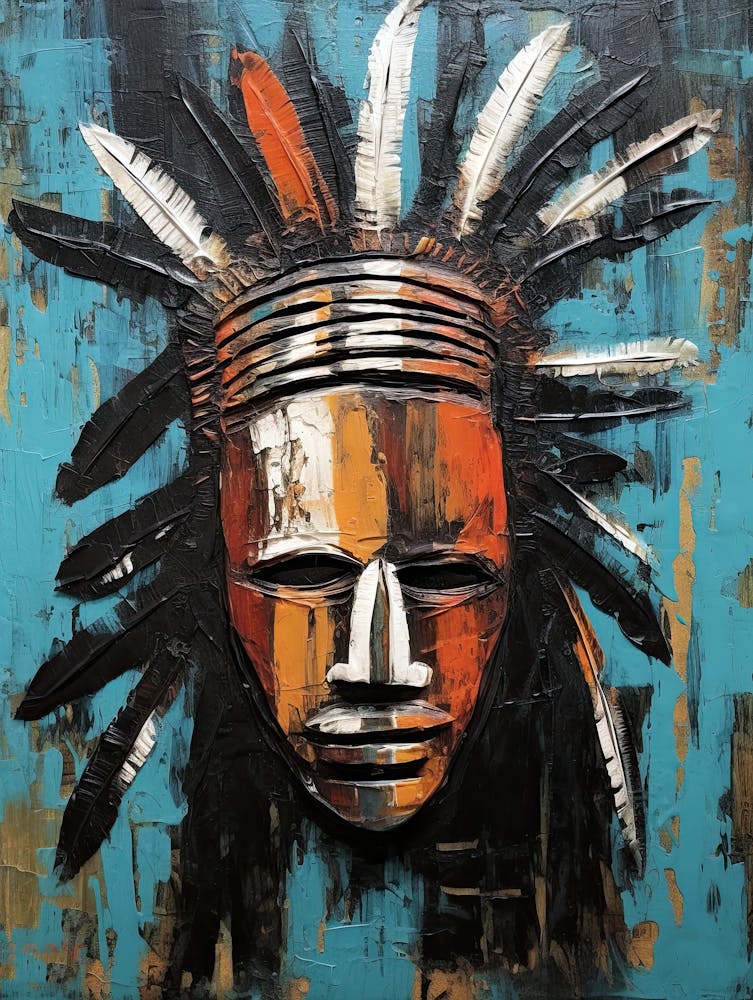 Iroquois Impressions in Masks - Native Americans Series