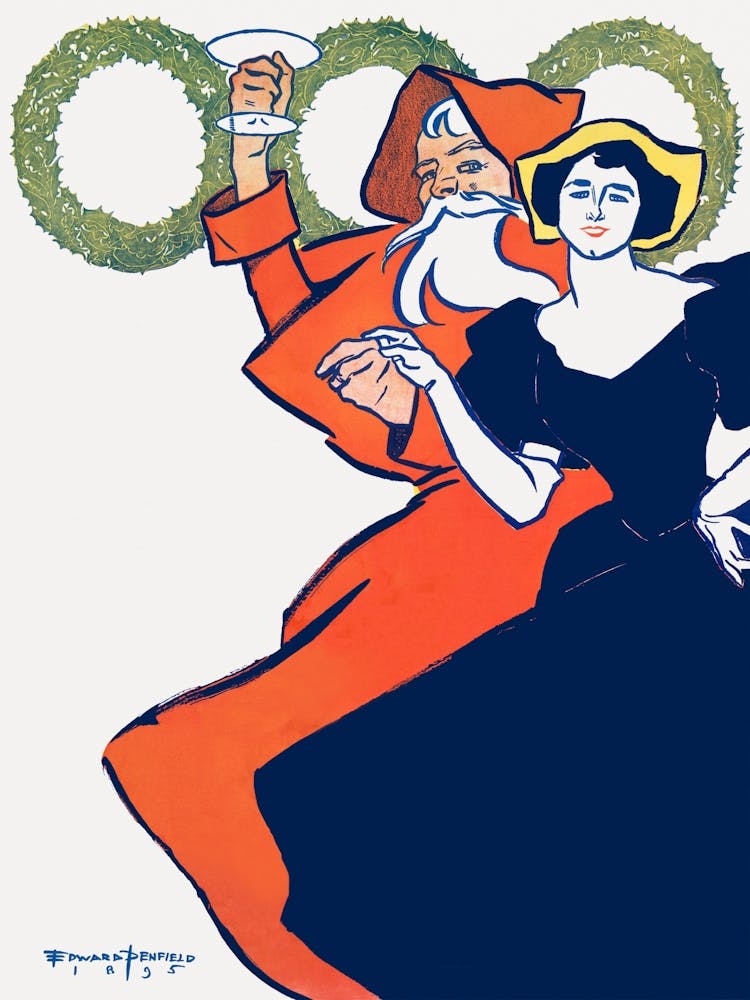 Santa Claus And Woman