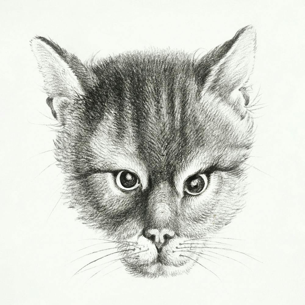Sketch Of A Cat 2, Jean Bernard