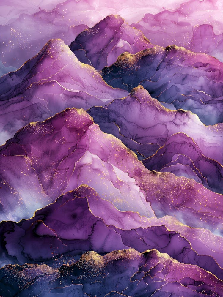 Purple Mountains Abstract