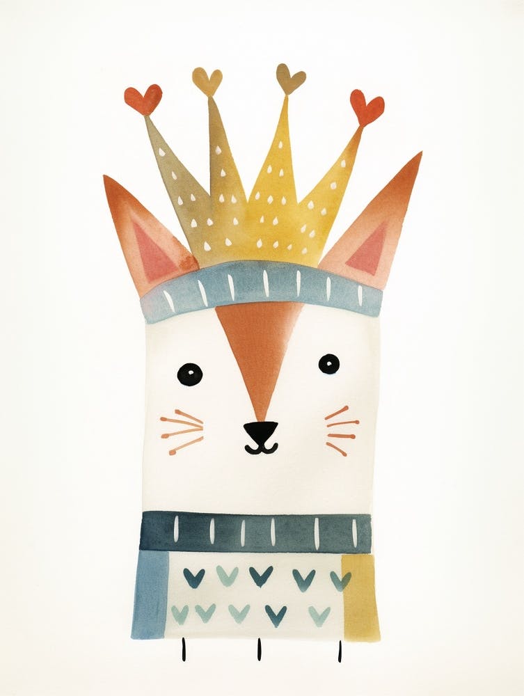 Little Fox 2 Wearing A Crown