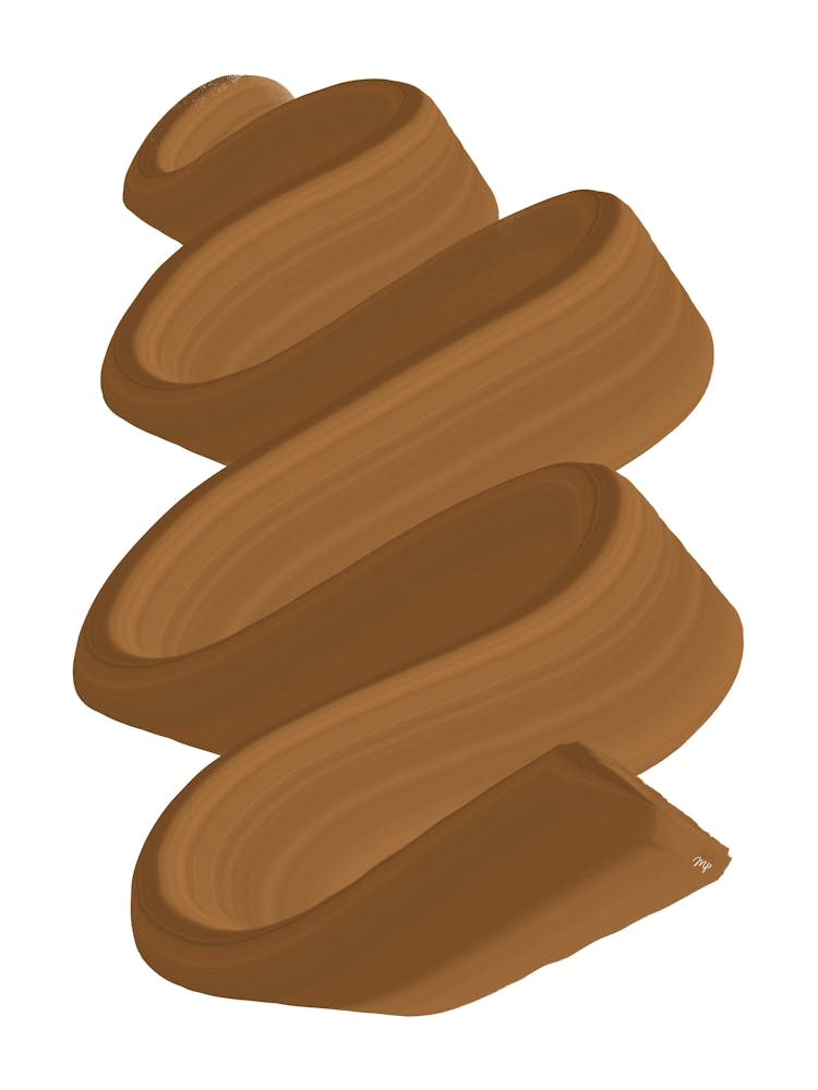 Abstract Mocha Brown Paint