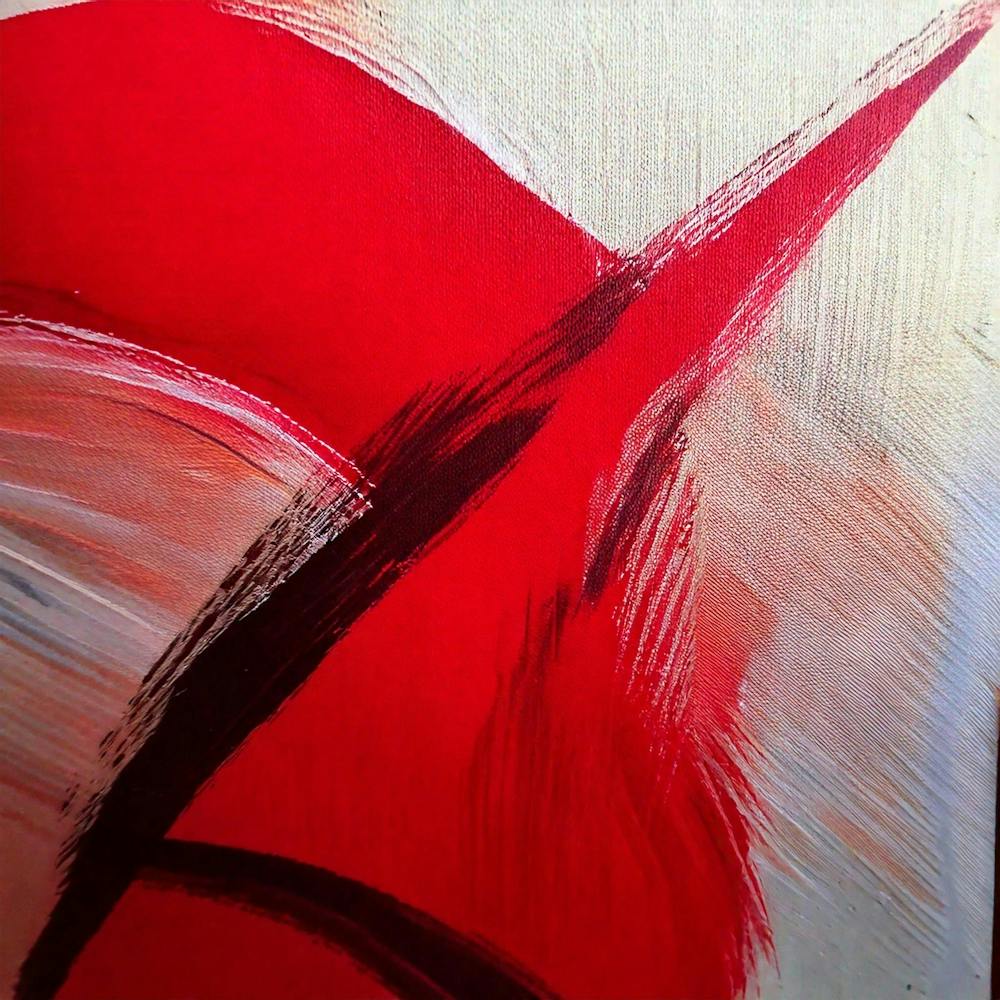 Peinture Abstraite Rouge