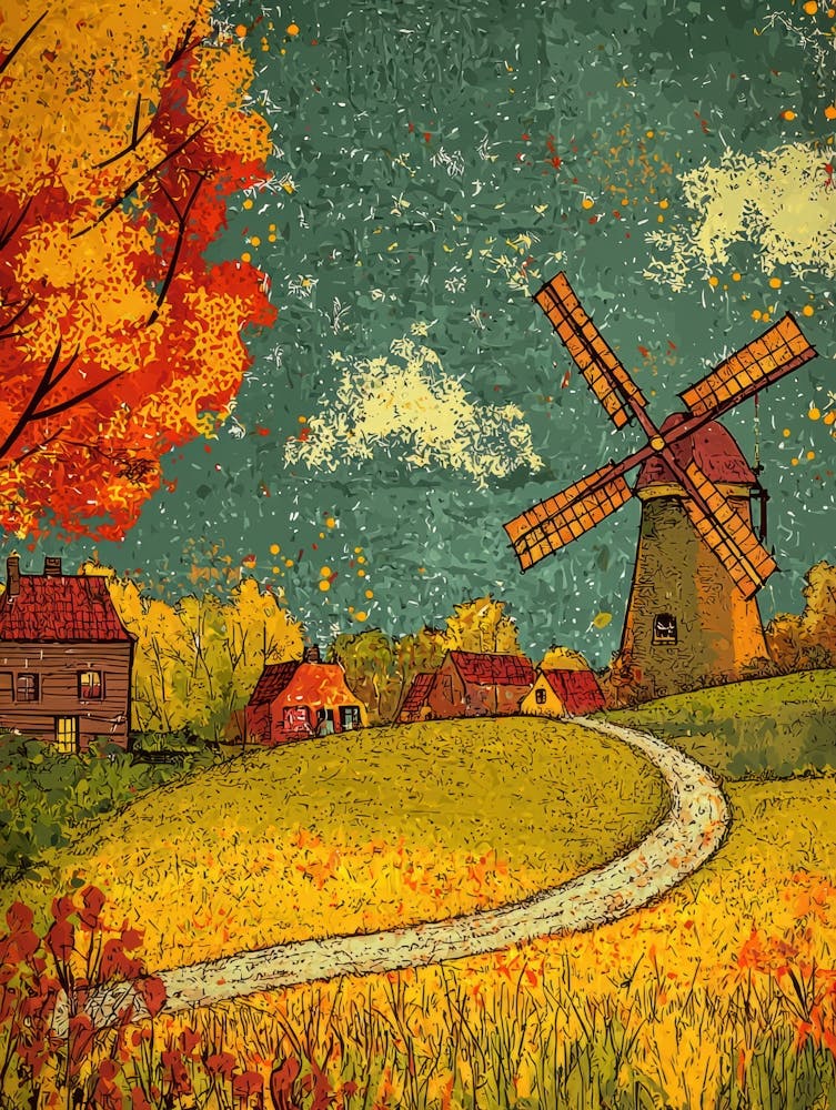 Autumn Windmill