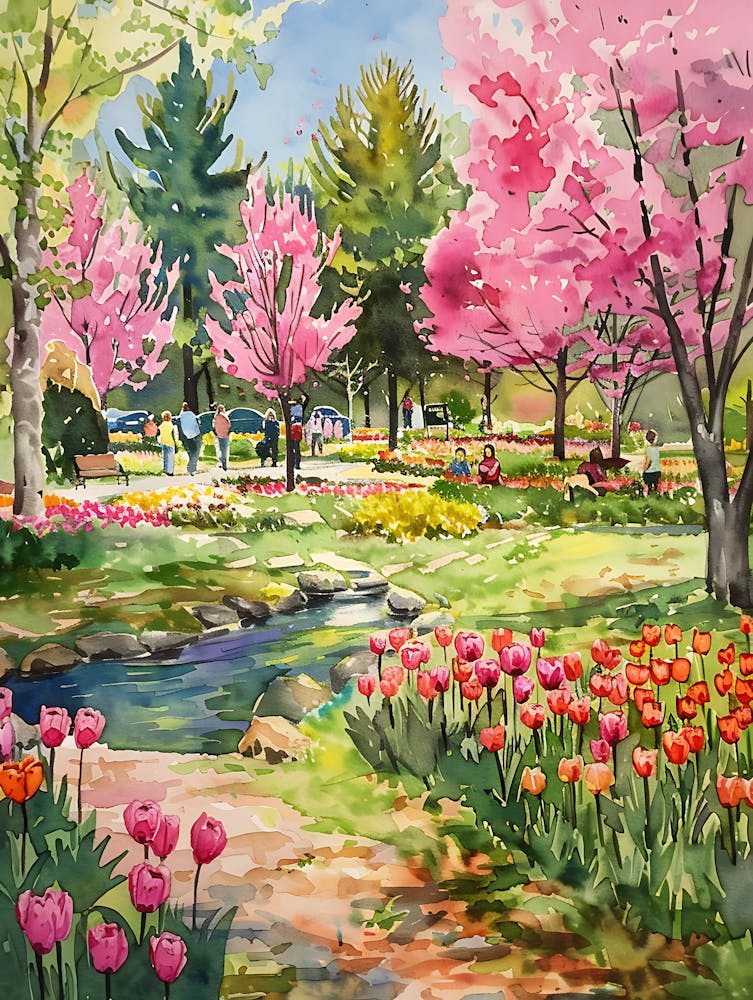 Tulips In The Park 1