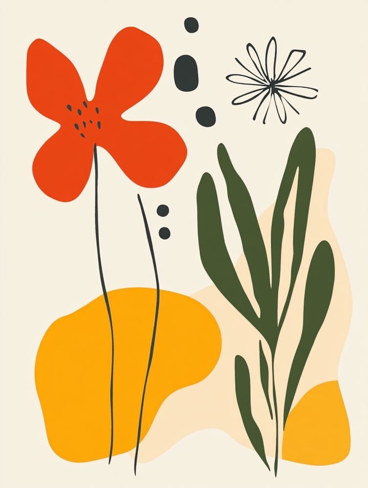 Abstract Flower Painting 6