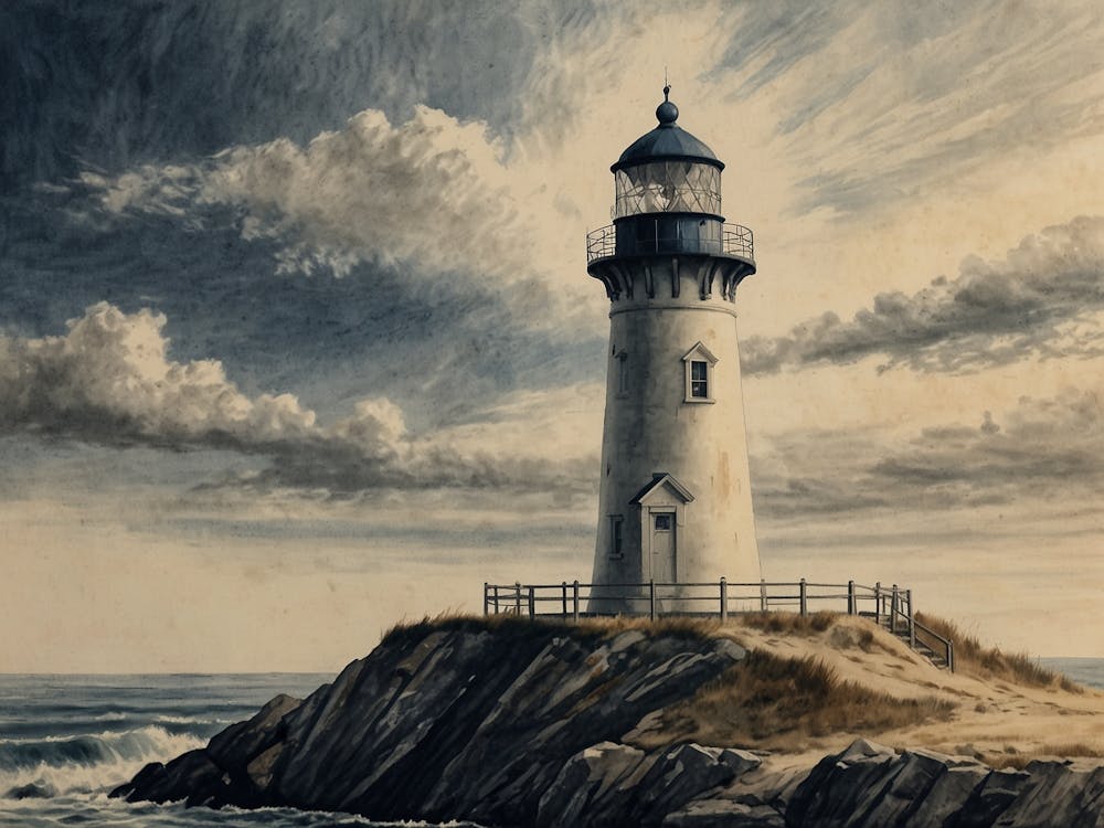 Lighthouse Hamptons style