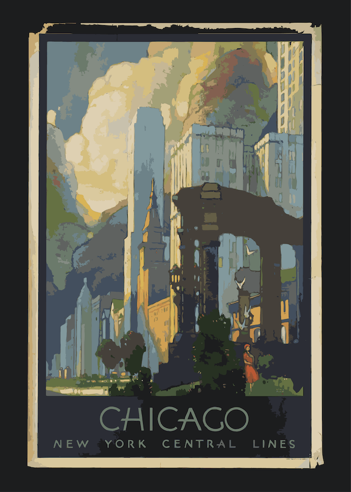 Chicago New York Central Lines Vintage 