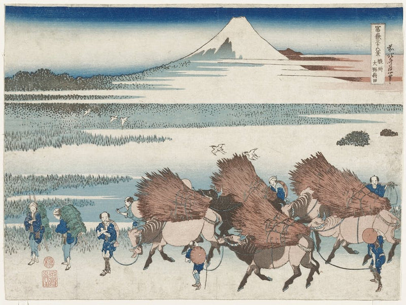The Paddies Of Ōno In Suruga Province (1830–1833), Katsushika Hokusai